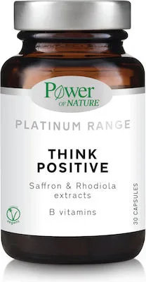 Power Of Nature Platinum Range Think Positive Συμπλήρωμα για το Άγχος 30 κάψουλες