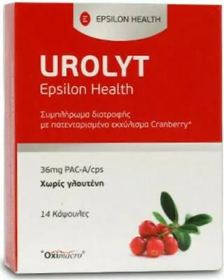 Epsilon Health Urolyt 14 Κάψουλες - Συμπλήρωμα Διατροφής Για Την Υγεία Του Ουροποιητικού Συστήματος