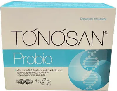 Uni-Pharma Tonosan Probio, Συμπλήρωμα Διατροφής Με Προβιοτικά 20sticks.