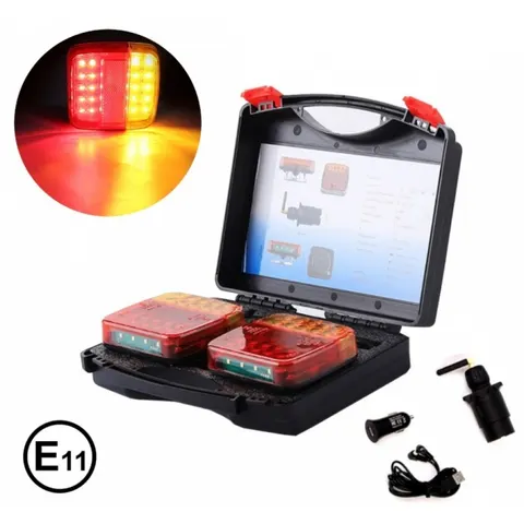 Σετ Φώτα Τρέιλερ LED Αδιάβροχα ST0506 με Μαγνήτη 12/24V 2τμχ