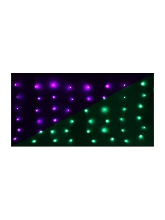 100 LED Χρωματιστά Εσωτερικού χώρου με controller τύπου Κουρτίνα