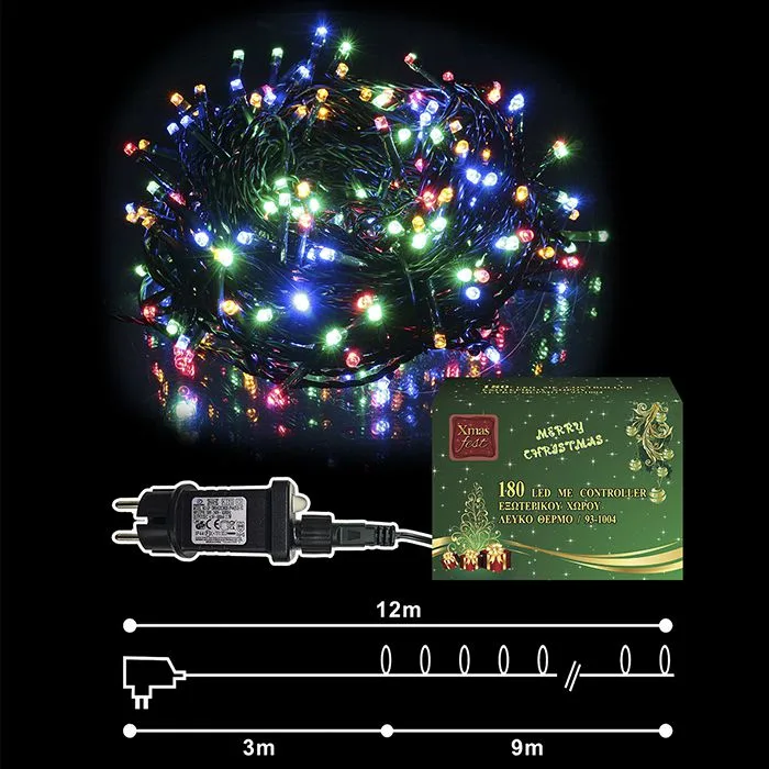 180 ΧΡΩΜΑΤΙΣΤΑ  LED ΕΞΩΤΕΡΙΚΑ ΜΕ ΠΡΟΓΡΑΜΜΑ L.V.  Xmasfest 1131027