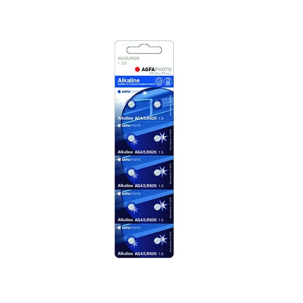 AGFA 1.5V AG4 LR626 10τεμ Αλκαλική Μπαταρία