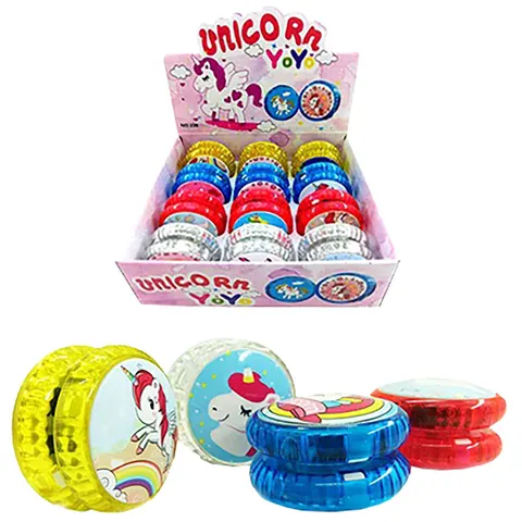 Γιογιό με Φως Μονόκερος Φ5,5cm ToyMarkt 913377
