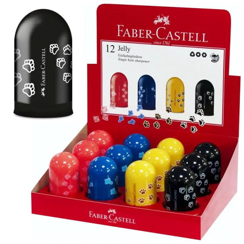 Ξύστρα  FABER CASTELL με σχέδιο πατουσάκι μονές - FABER CASTELL