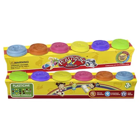 Πλαστελίνη σετ 6 Χχρωμάτων 32cm ToyMarkt 912766