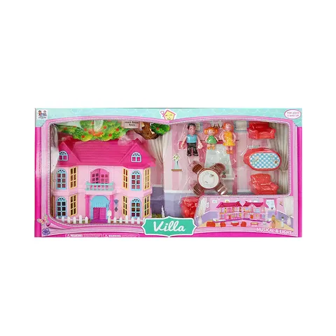 ΣΠΙΤΙ VILLA ME KOYΔΟΥΝΙ & ΦΩΣ 59x31cm ToyMarkt 971032