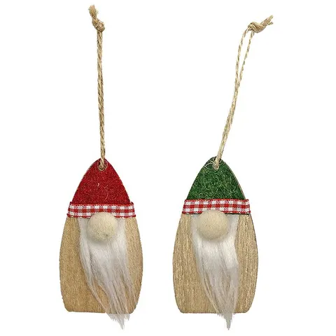 Στολίδι Κρεμαστό Ξύλινος Νάνος 8x4,5cm Xmasfest 1132825