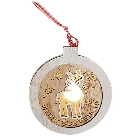 ΣΤΟΛΙΔΙ ΚΡΕΜΑΣΤΟ ΤΑΡΑΝΔΟΣ  ΜΕ LED Φ10,5x3cm Xmasfest 1132785