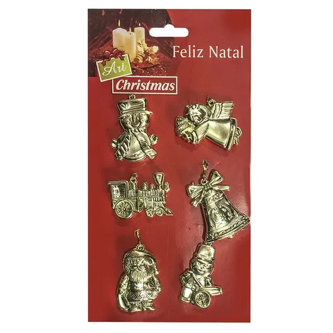 Στολίδια Χρυσά Σετ=6τεμ  ~5cm Xmasfest 1132217