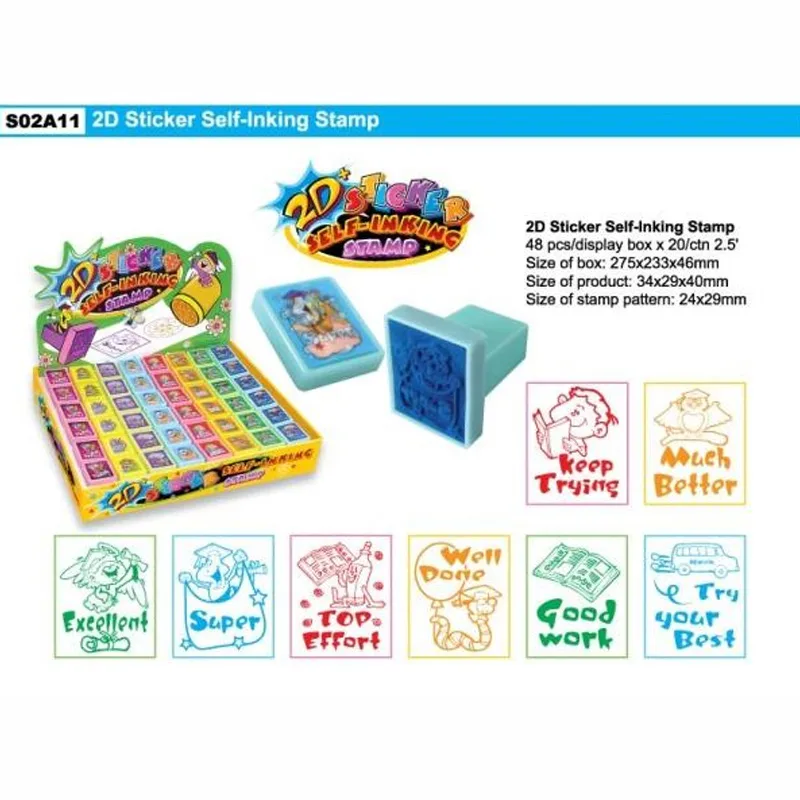 Σφραγίδες παιδικές 2D STICKER TEACHER'S MESSAGES - TAIWAN STAMP