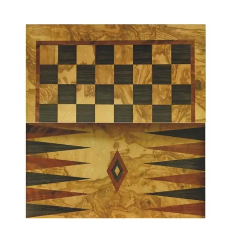 Τάβλι Σκάκι τύπου ελιά με πούλια 50x50cm