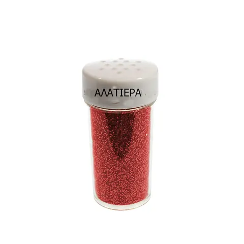 Χρυσόσκονη αλατιέρα ταϊβαν  μικρή κόκκινη - GLITTER