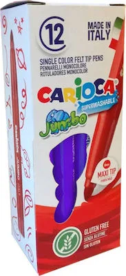 Μαρκαδόροι CARIOCA Σετ 12 χρωμάτων Μονόχρωμοι Μωβ - CARIOCA