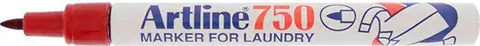 Μαρκαδόρος ARTLINE υφάσματος No 750 Κόκκινος - ARTLINE