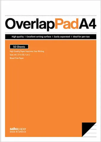Μπλοκ Σεμιναρίου Overlap Salko 21x29 50 φύλλων Ριγέ