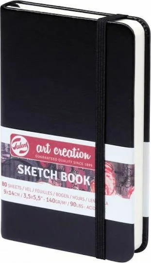 Royal Talens Μπλοκ Σχεδίου Sketchbook Sketch book Μαύρο 9x14cm 80 Φύλλα 9x14cm