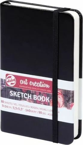 Royal Talens Μπλοκ Σχεδίου Sketchbook Sketch book Μαύρο 9x14cm 80 Φύλλα 9x14cm